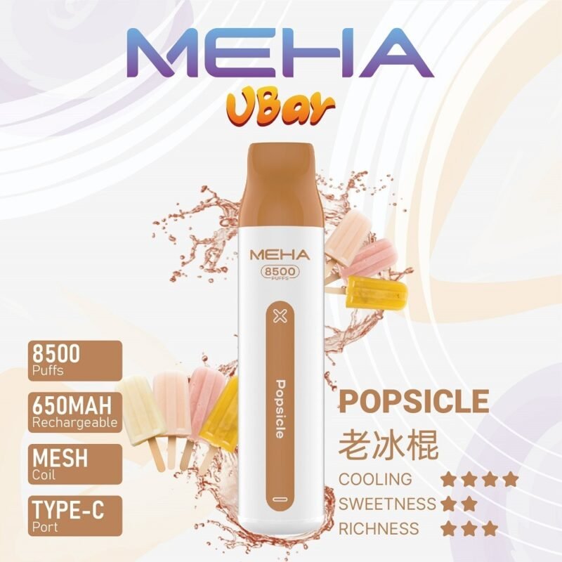 MEHA VBar 小白條 8500 Puffs 一次性電子煙｜650mAh 電池｜Type‑C 快充：圖片 12