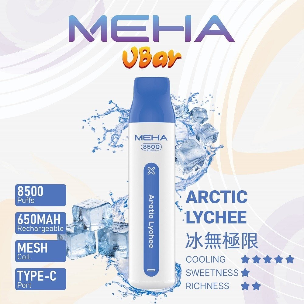 MEHA VBar 小白條 8500 Puffs 一次性電子煙｜650mAh 電池｜Type‑C 快充：圖片 11