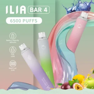 ILIA 4代拋棄式電子煙｜6500口・21種口味・Type-C快充