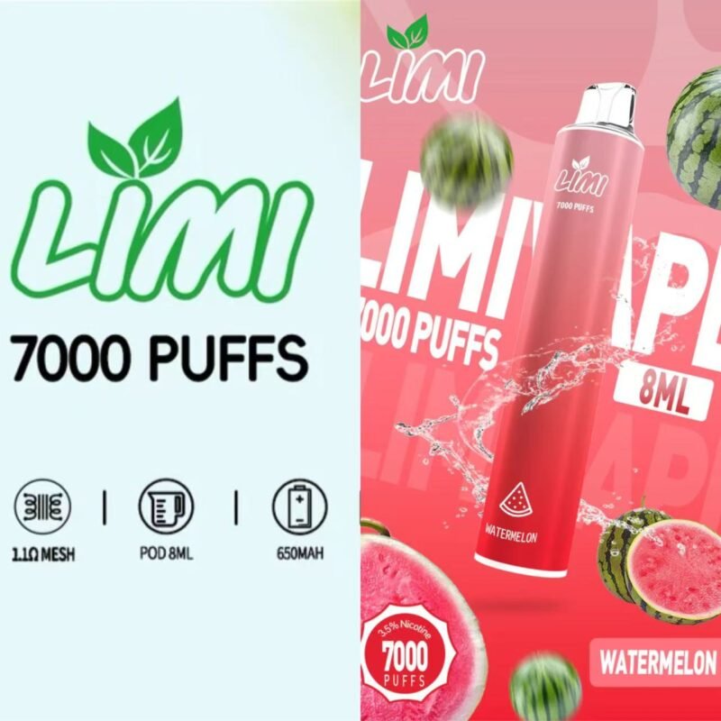 LIMI 7000口 拋棄式電子煙  |  一次性霧化棒 可充電電子煙：圖片 3