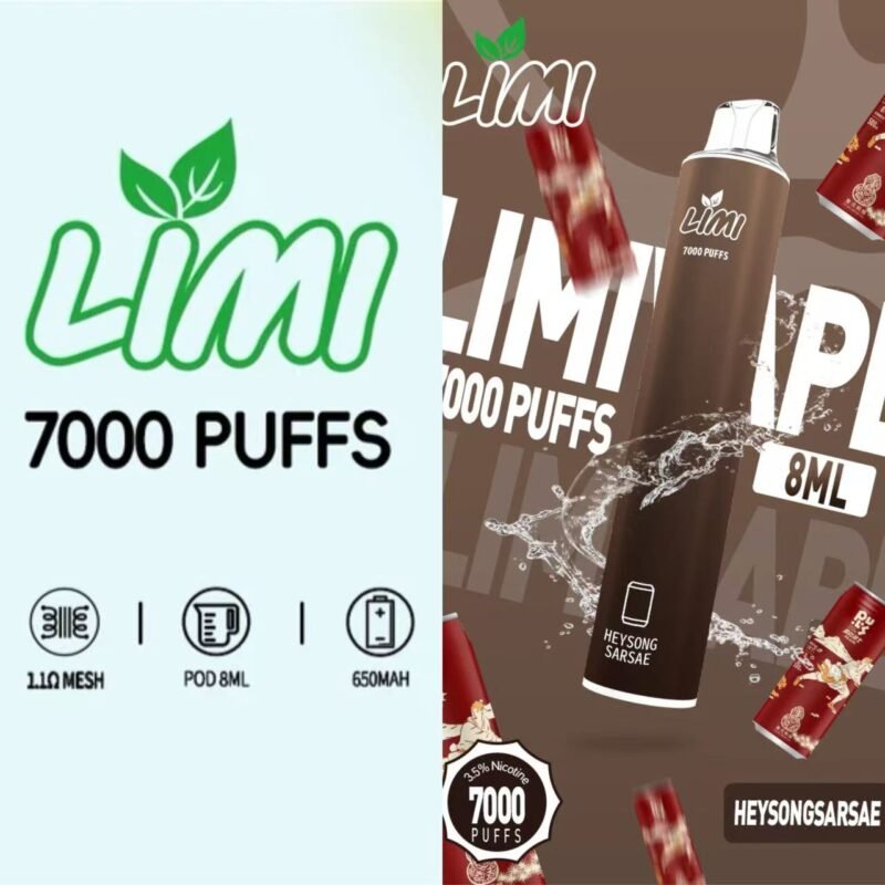LIMI 7000口 拋棄式電子煙  |  一次性霧化棒 可充電電子煙：圖片 4