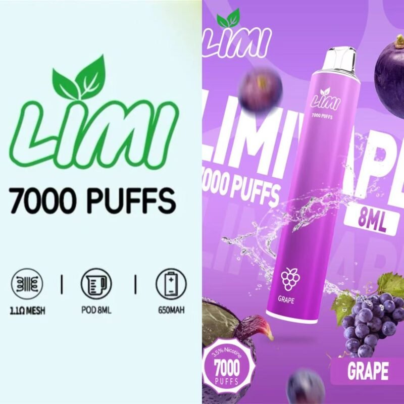 LIMI 7000口 拋棄式電子煙  |  一次性霧化棒 可充電電子煙：圖片 5