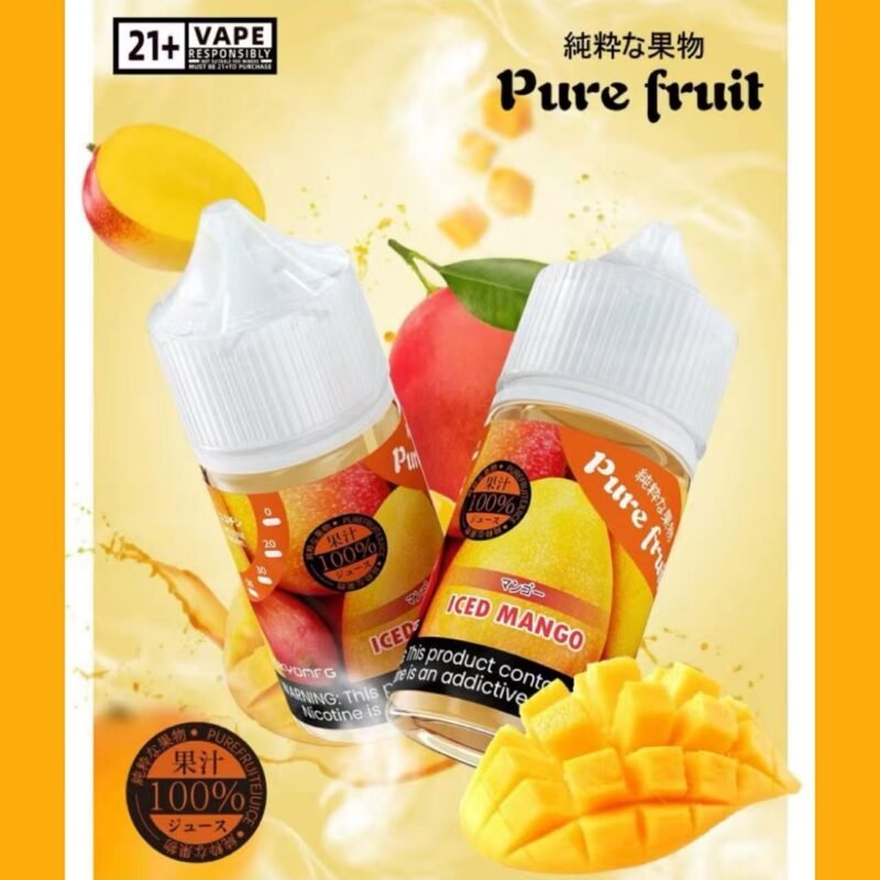 【Pure Fruit 純粹果物】30ML 小煙果味鹽油 🧊 17種日式冰涼風味 30MG：圖片 4